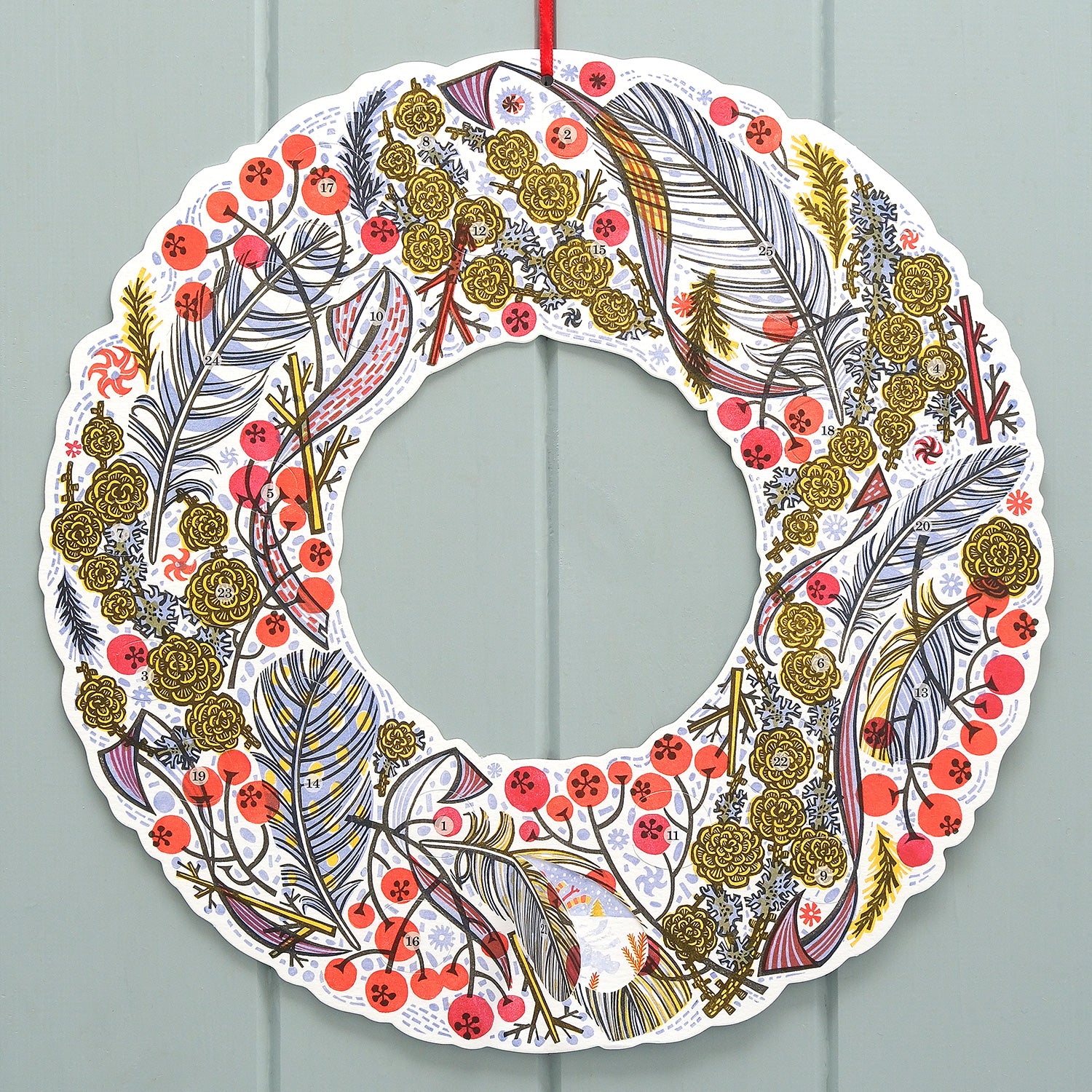 Angie Lewin Advent Wreath