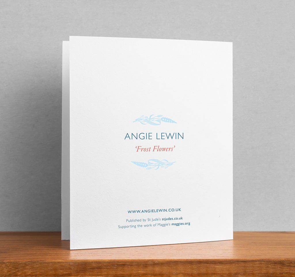 'Frost Flowers' Christmas Card - pack of 6 cards - Angie Lewin - St. Jude's Prints