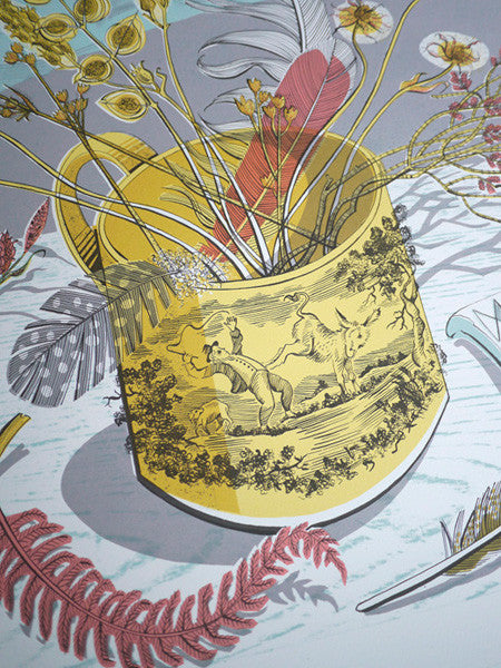 The Yellow Cup - Angie Lewin - St. Jude's Prints
