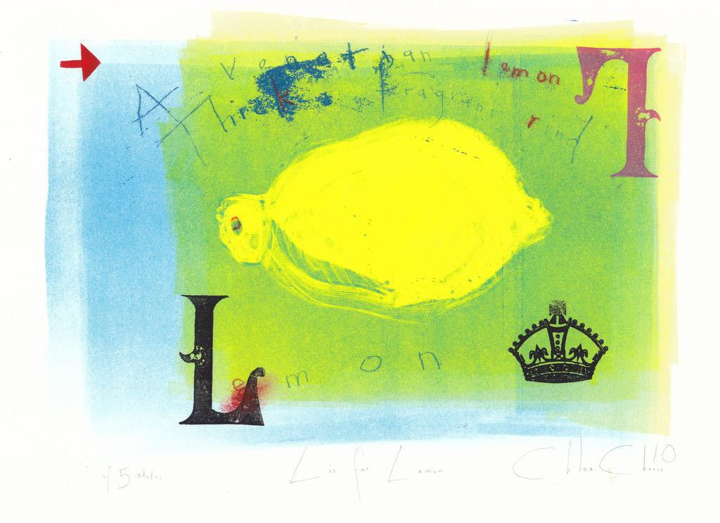 L is for Lemon - no. 1 - Chloe Cheese - St. Jude's Prints