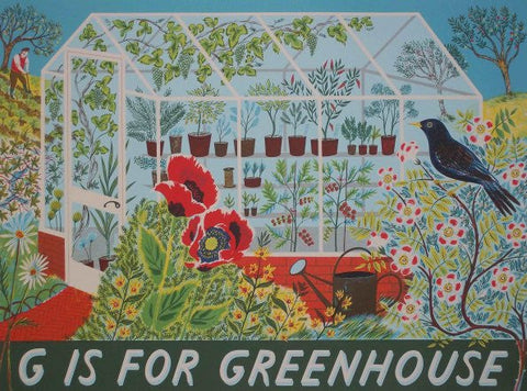 G is for Greenhouse - Emily Sutton - St. Jude's Prints