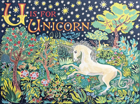 U is for Unicorn - Emily Sutton - St. Jude's Prints