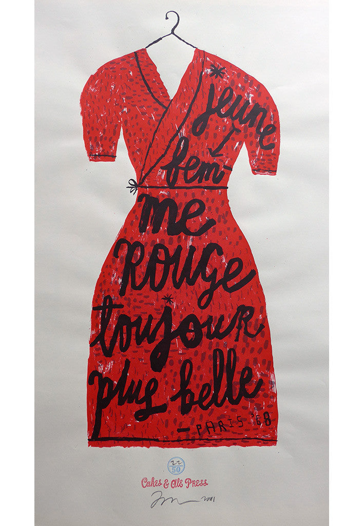 The Red Dress - Jonny Hannah - St. Jude's Prints