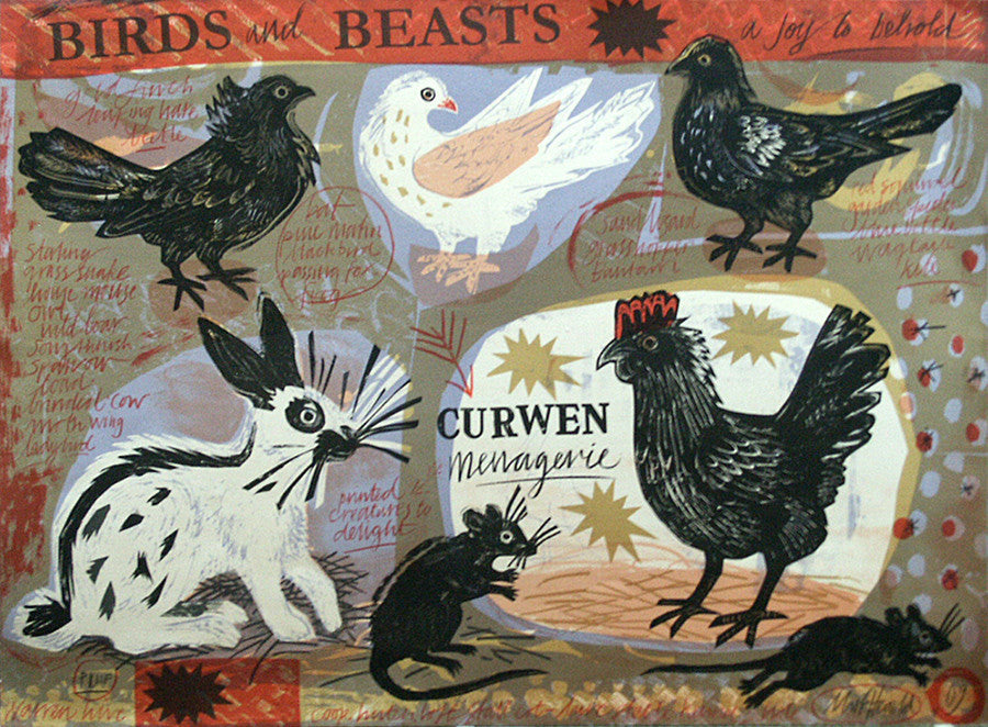 Curwen Menagerie - Mark Hearld - St. Jude's Prints