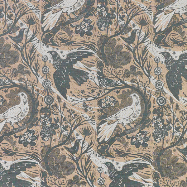 Doveflight fabric - Mark Hearld - St. Jude's Prints