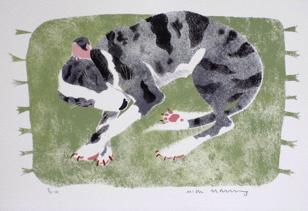 Blue Merle Lurcher Pup - Mick Manning - St. Jude's Prints