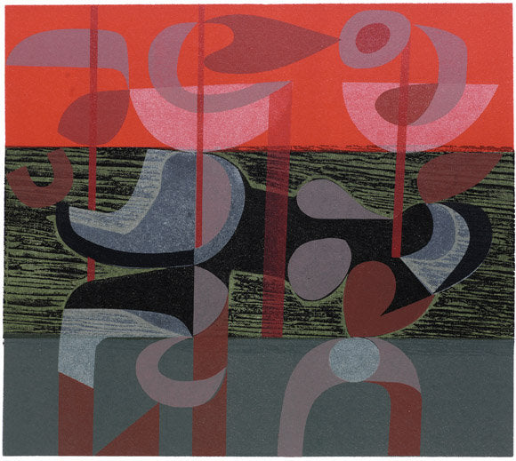 Red Shore Forms - Peter Green - St. Jude's Prints
