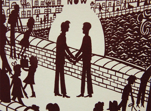 All of the Thoughts (Man/Man) - Rob Ryan - St. Jude's Prints