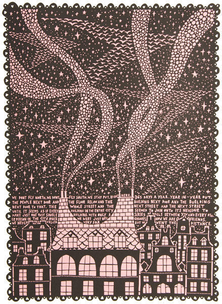 We Don't Fly North (Pink) 28/50 - Rob Ryan - St. Jude's Prints