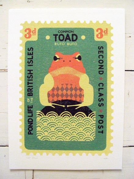 Large Toad Stamp - Tom Frost - St. Jude's Prints