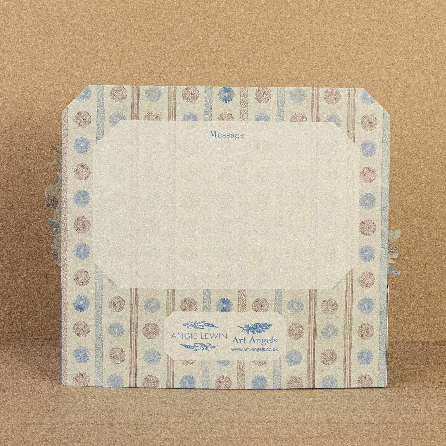 Dahlias and Dogs 3D Die-Cut Card - Angie Lewin - St. Jude's Prints