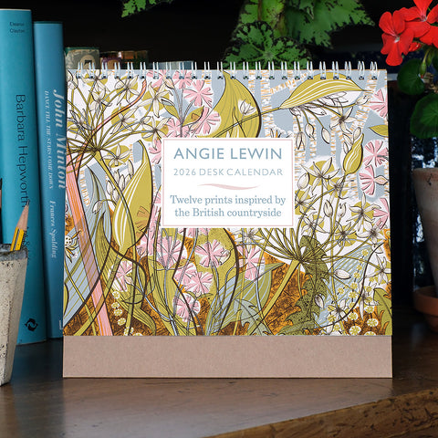 Angie Lewin 2026 Desk Calendar