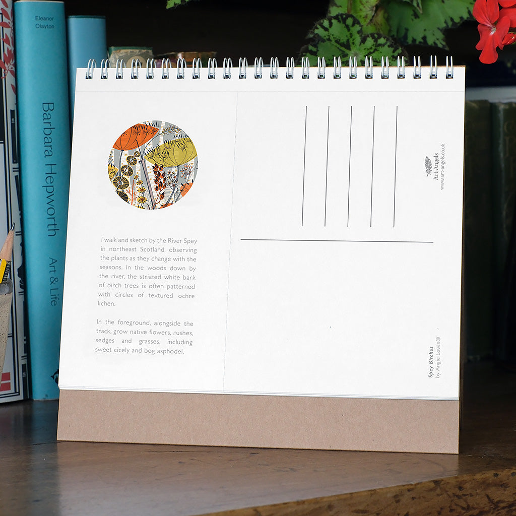 Angie Lewin 2026 Desk Calendar