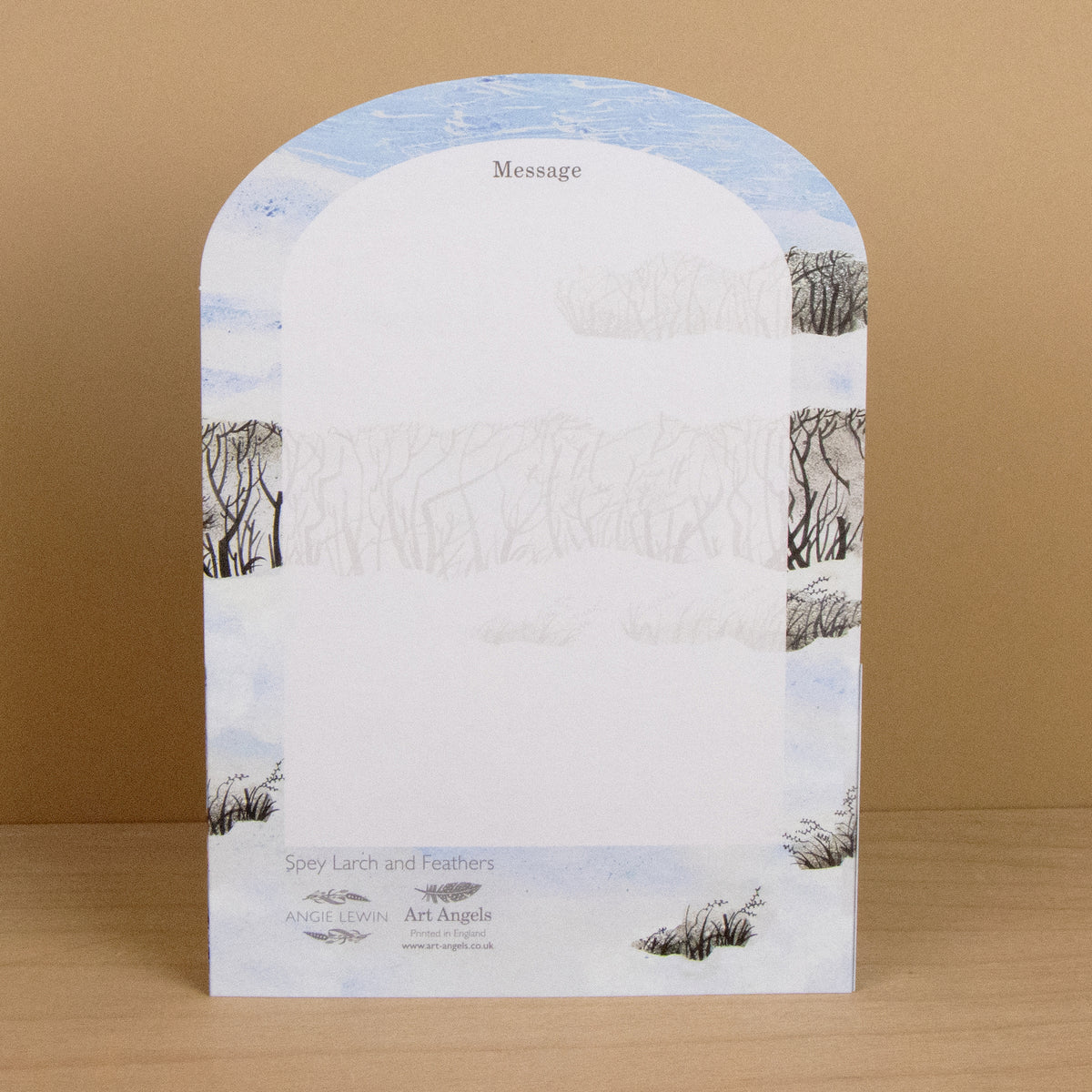 Spey Larch and Feathers 3D Die-Cut Card
