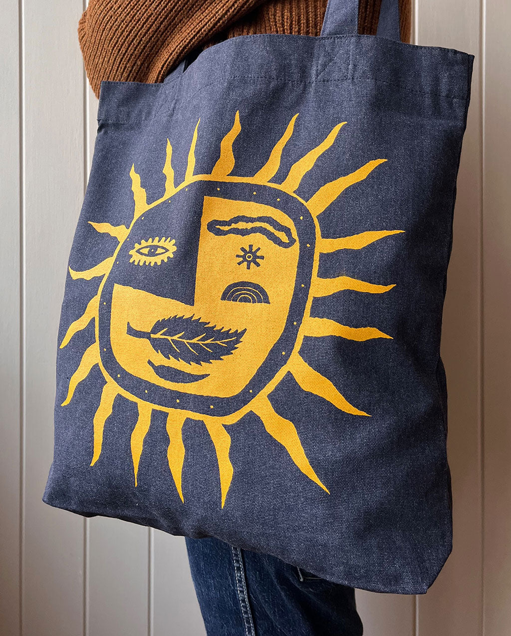 Sun Face Tote Bag
