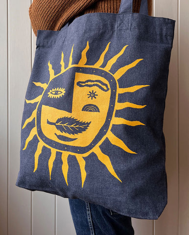 Sun Face Tote Bag