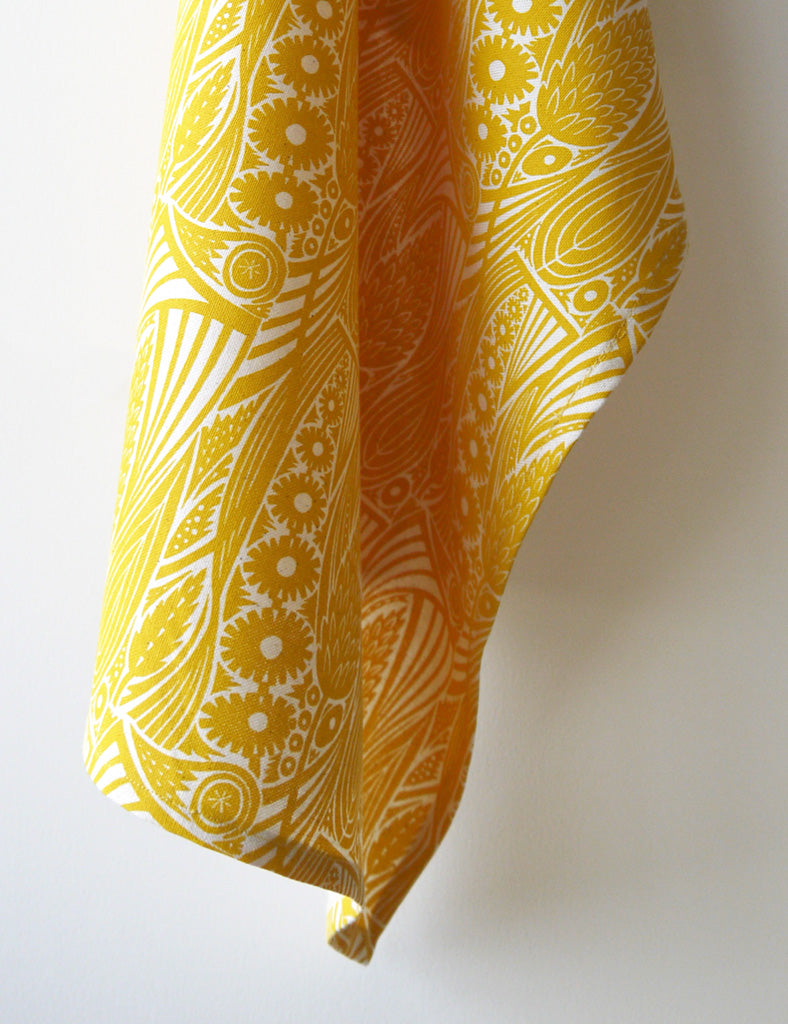 Meadow Grass Tea Towel - Corn Gold