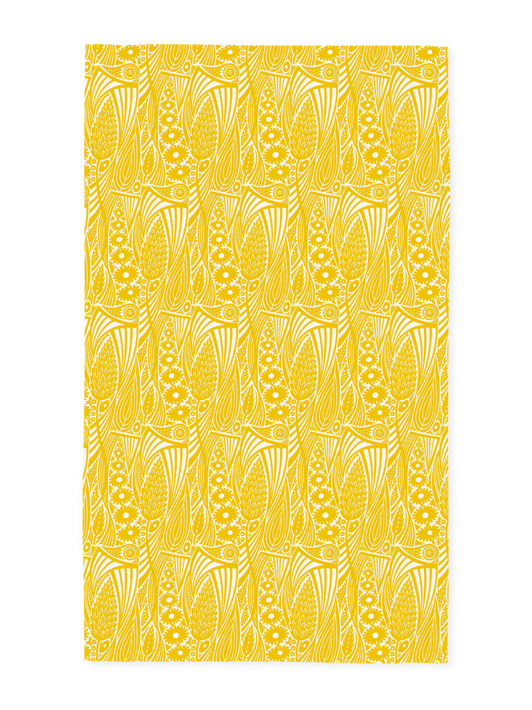 Meadow Grass Tea Towel - Corn Gold