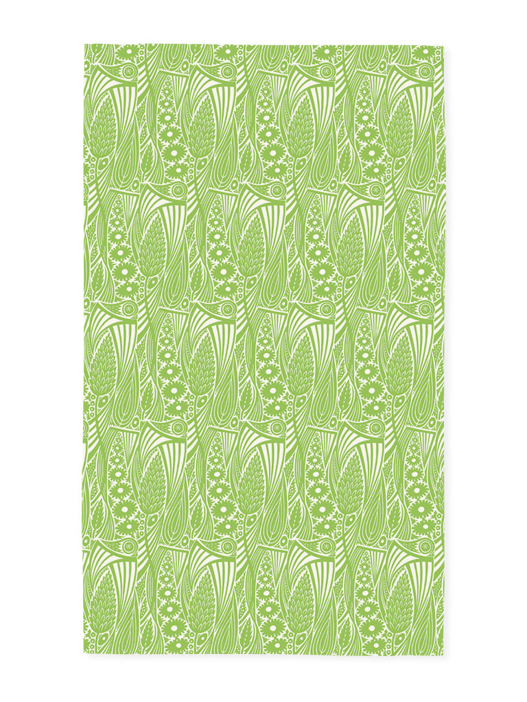 Meadow Grass Tea Towel - Leaf Green