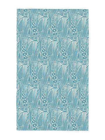 Meadow Grass Tea Towel - Sky Blue