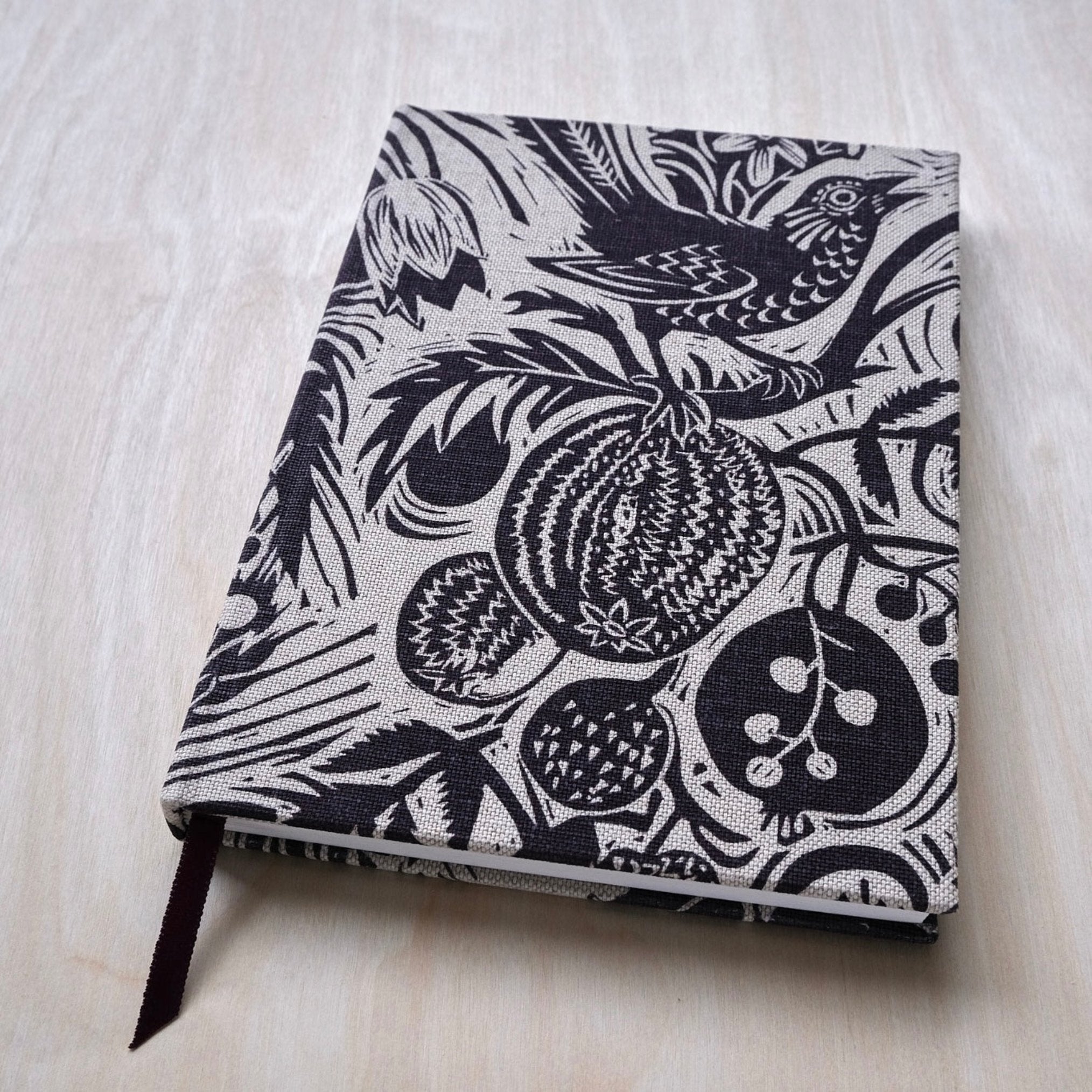 Mark_Hearld_​S​quirrel_Sunflower_​A​ubergine_notebook_front_cover