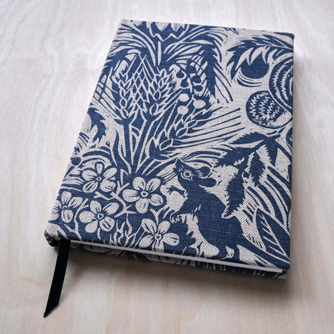 Mark_Hearld_Squirrel_Sunflower_Indigo_notebook_front_cover