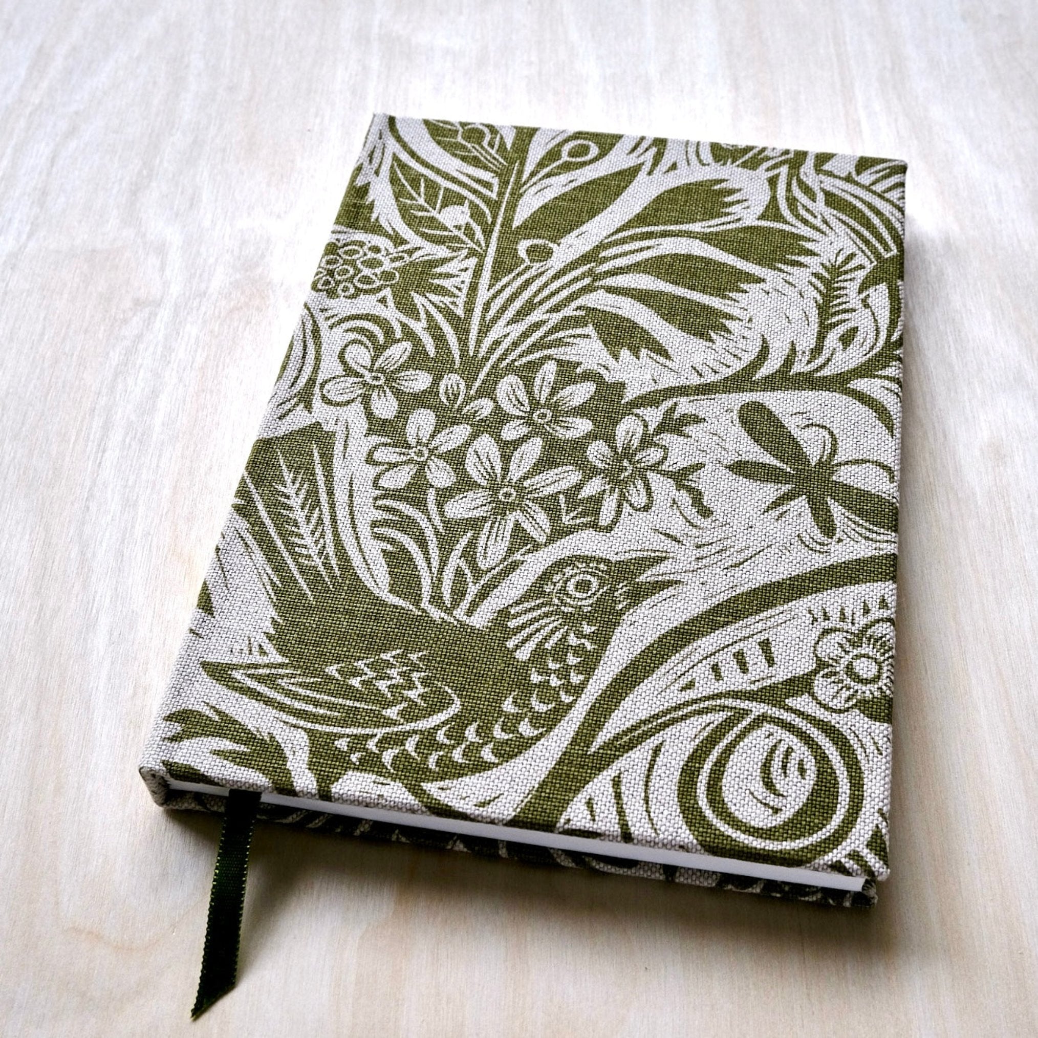 Mark_Hearld_​S​quirrel_Sunflower_​​Olive_notebook_front_cover