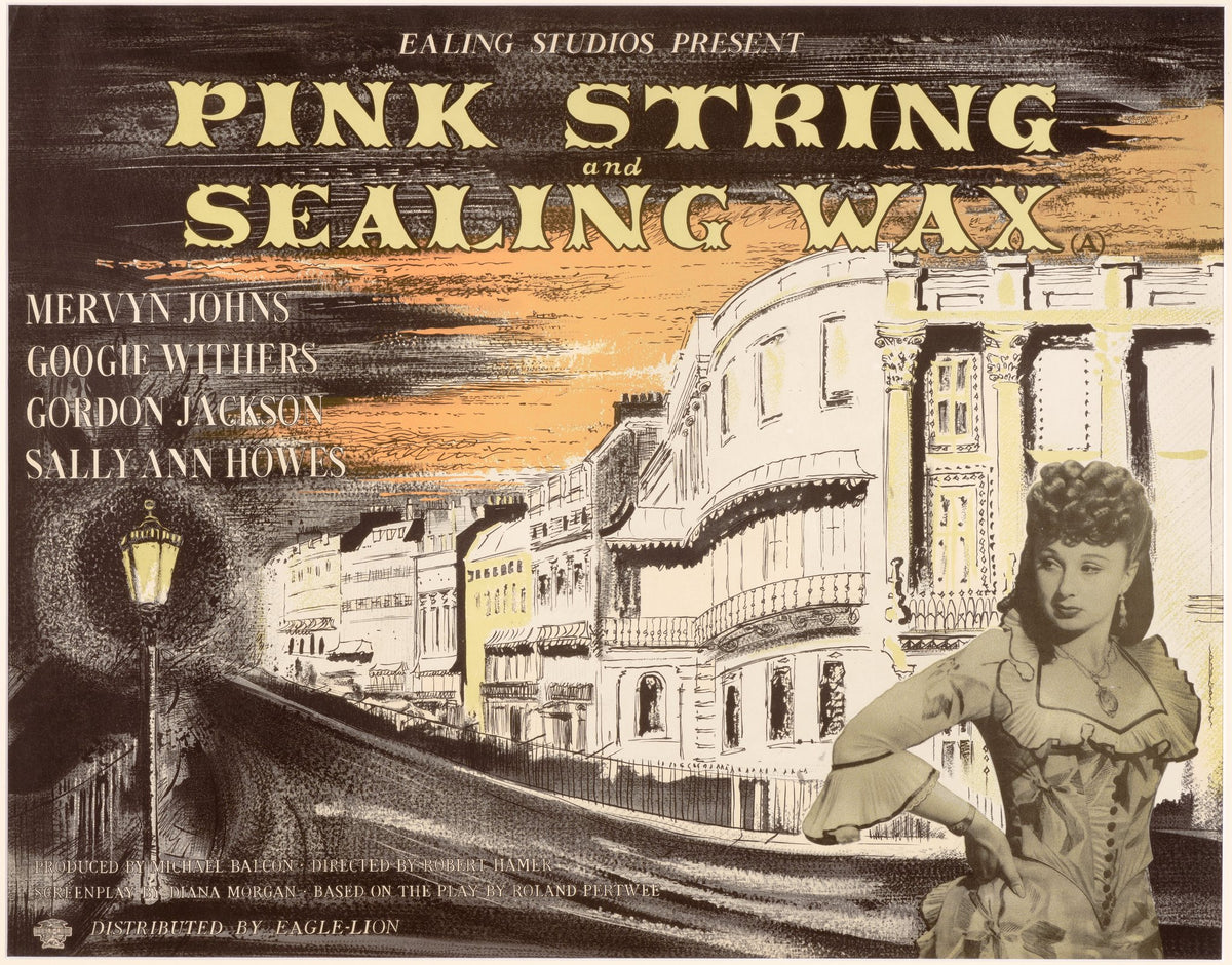 Ealing Studios poster for Pink String and Sealing Wax, designed by John Piper