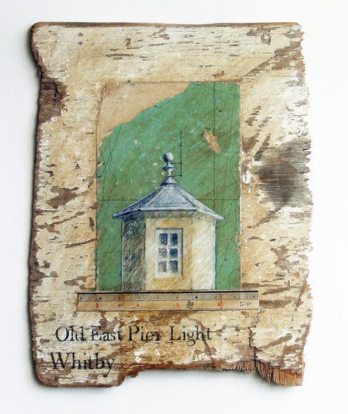 Old East Pier Light, Whitby - SOLD - Alex Malcolmson - St. Jude's Prints
