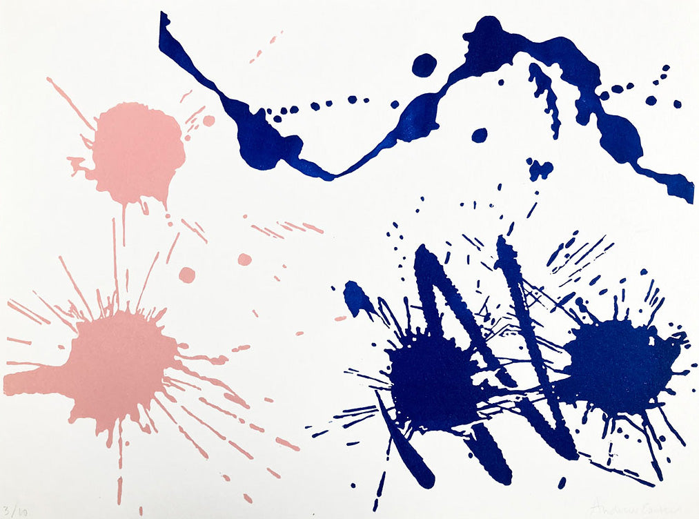 Pink and Ultramarine Splash - Andrew Carter - St. Jude's Prints