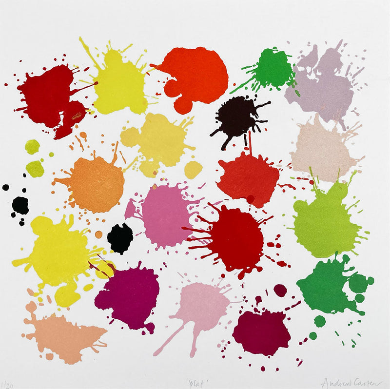 Andrew Carter - Splat - linocut