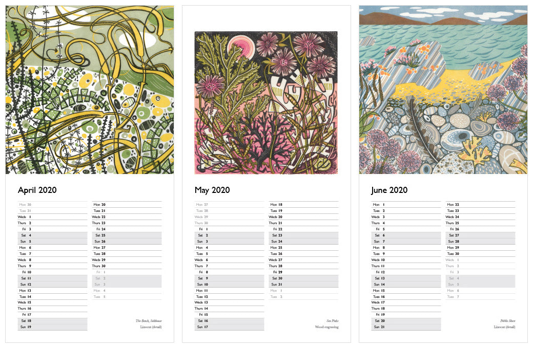 Angie Lewin 2020 Calendar - Angie Lewin - St. Jude's Prints