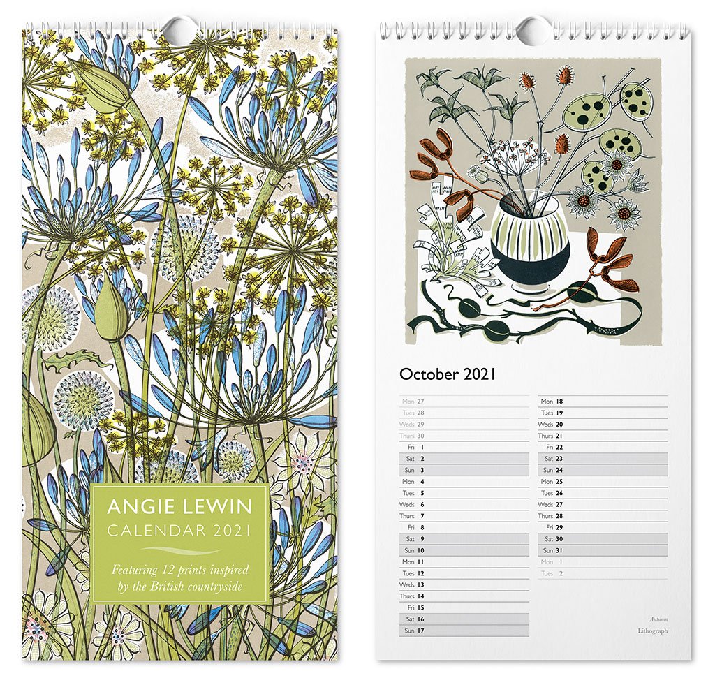 Angie Lewin 2021 Calendar - Angie Lewin - St. Jude's Prints