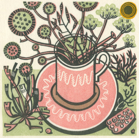 Cup and Sun - Angie Lewin - St. Jude's Prints