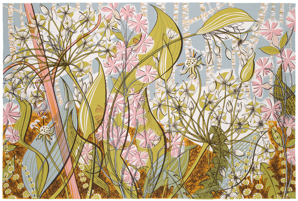 Ramsons and Campion - Angie Lewin - St. Jude's Prints