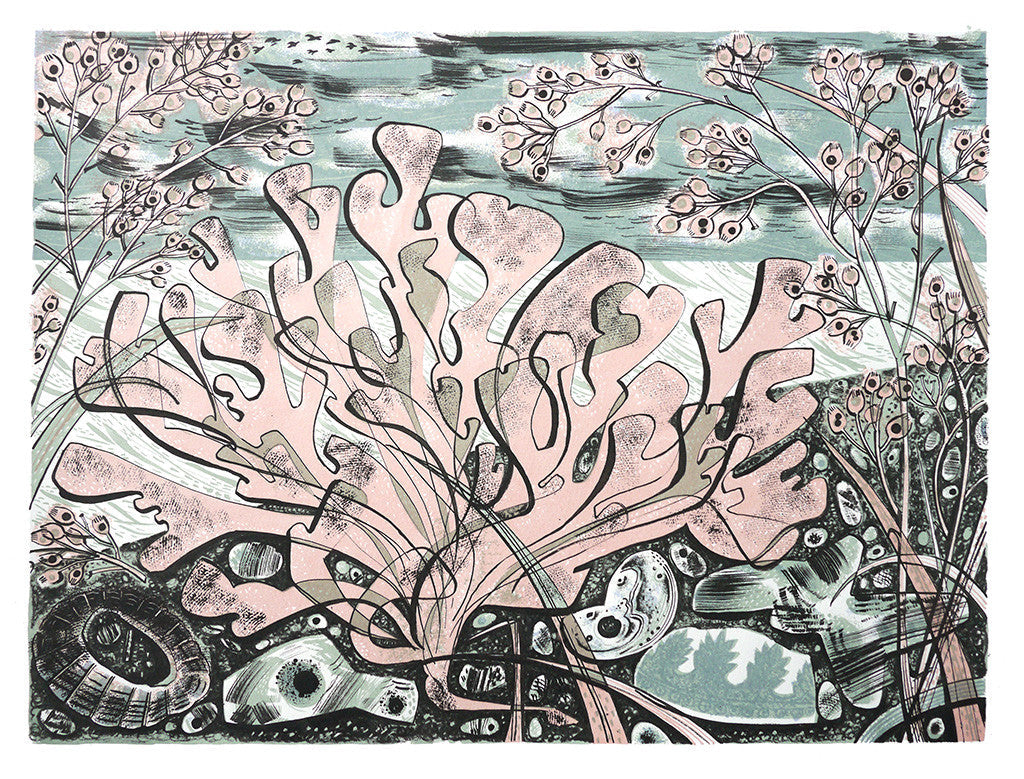 Stormy Beach - Angie Lewin - St. Jude's Prints