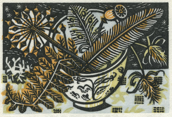 Teabowl & Bracken - Angie Lewin - St. Jude's Prints