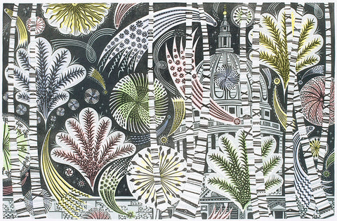 Thames Fireworks - Angie Lewin - St. Jude's Prints
