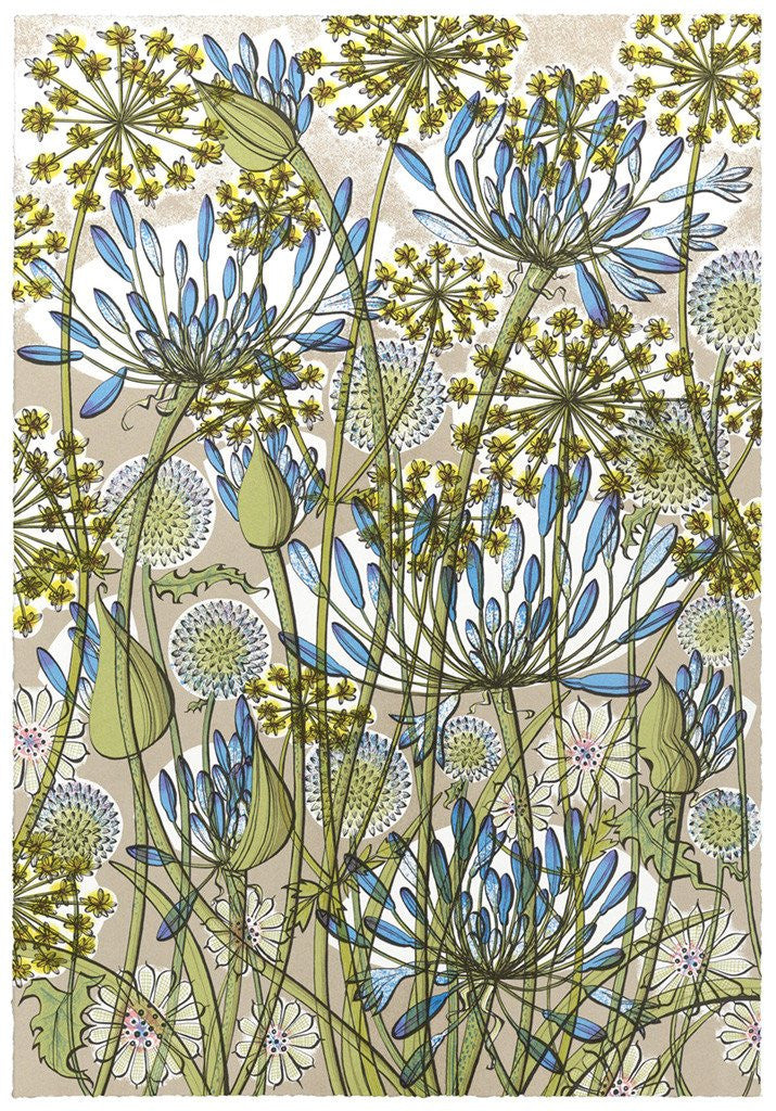 The Walled Garden - Angie Lewin - St. Jude's Prints