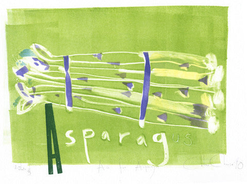 A is for Asparagus - Chloe Cheese - St. Jude's Prints
