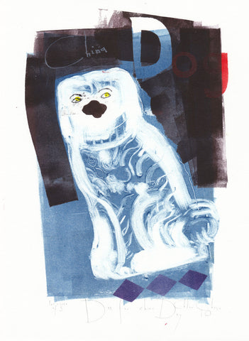 D for china Dog - no. 1 - Chloe Cheese - St. Jude's Prints