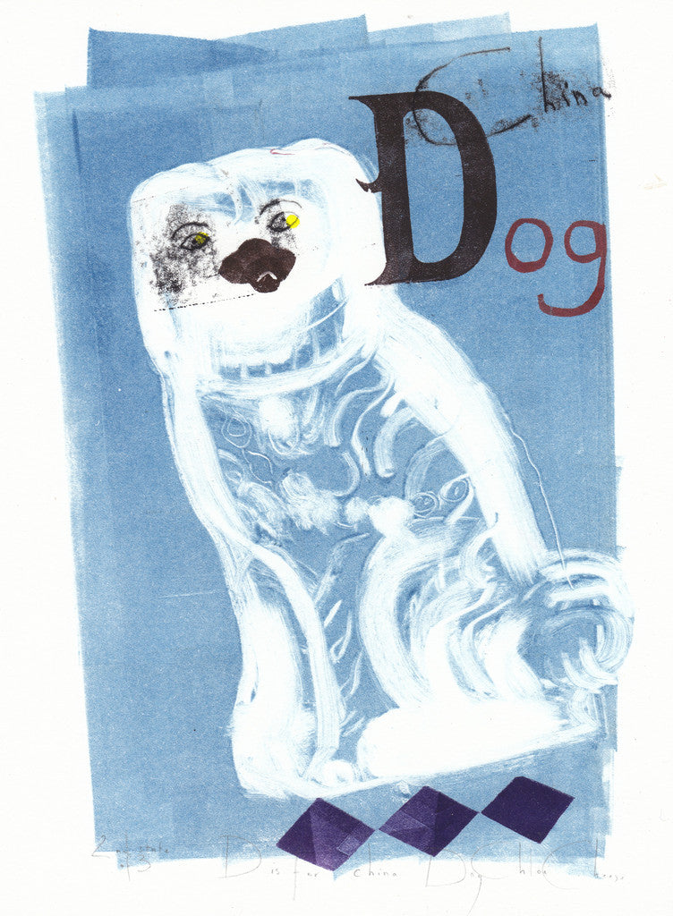 D for china Dog - no. 2 - Chloe Cheese - St. Jude's Prints