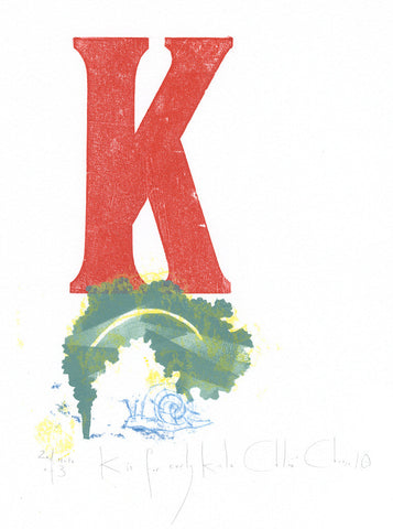 K is for curly Kale - Chloe Cheese - St. Jude's Prints