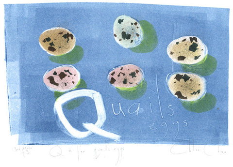Q is for Quails Eggs - Chloe Cheese - St. Jude's Prints