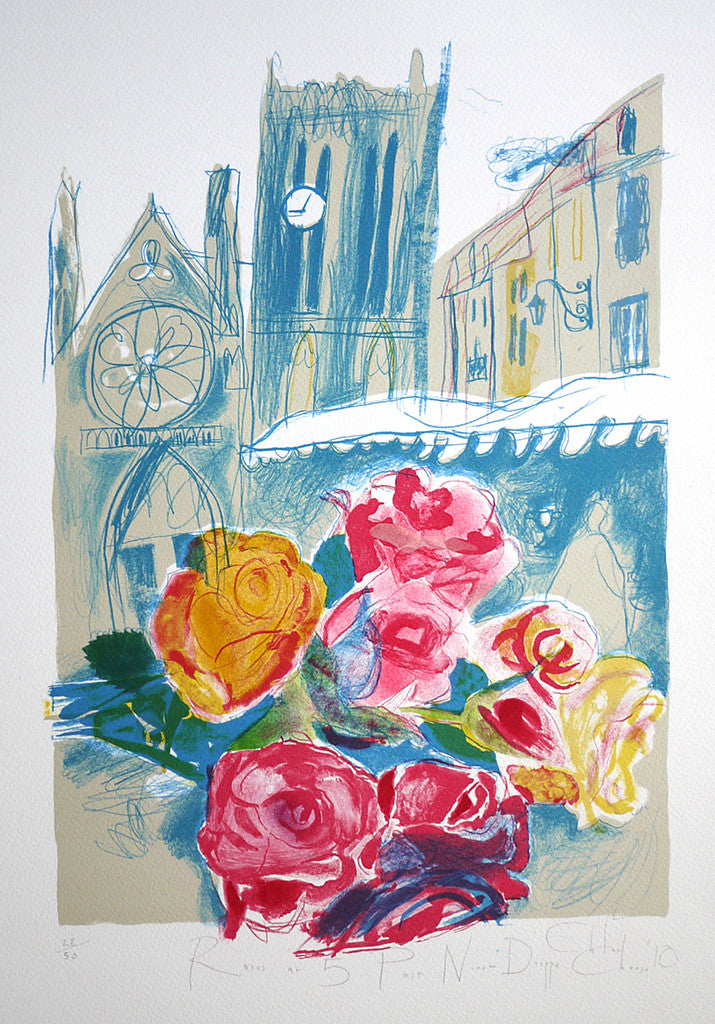 Roses at 5 Past Nine Dieppe - Chloe Cheese - St. Jude's Prints
