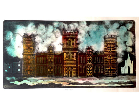 Arno's Castle - hand coloured - Ed Kluz - St. Jude's Prints