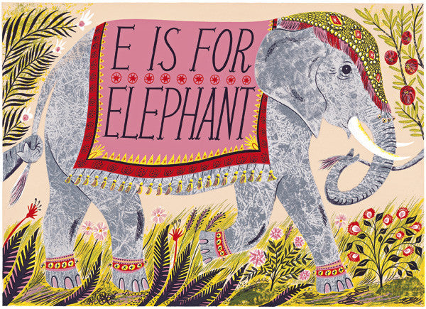 E is for Elephant - Emily Sutton - St. Jude's Prints