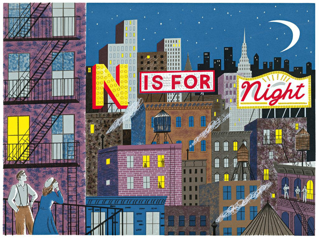 N is for Night - Emily Sutton - St. Jude's Prints