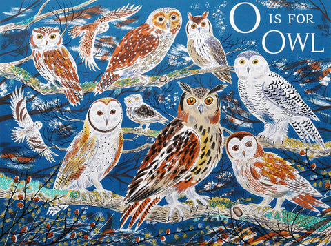 O is for Owl - Emily Sutton - St. Jude's Prints