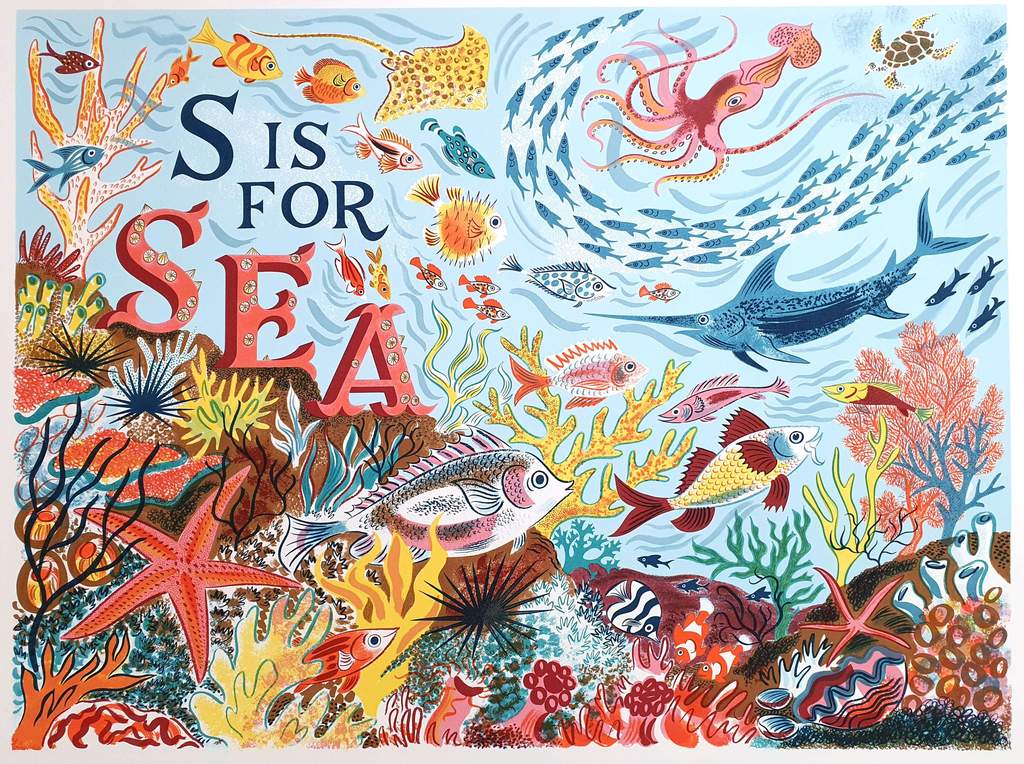 S is for Sea - Emily Sutton - St. Jude's Prints